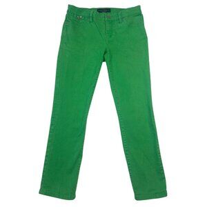 LRL Lauren Jeans Co. Bright Green Jeans Women's 4P Green Straight Casual